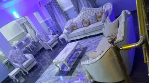Luxury 8 Seater Living Room Fabric Made Sofa Chair.