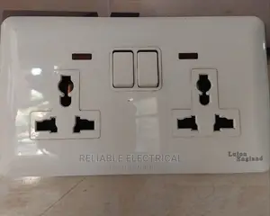 13amps Double Socket Original White