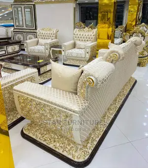 Luxury 8 Seater Living Room Fabric Sofa Chair.