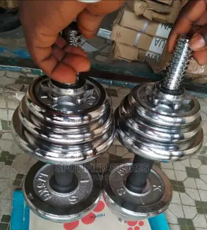 A Pair of 10kg Adjustable Dumbbell