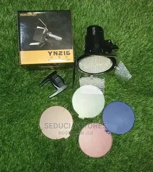 YN216 LED Video Light (With 4 Color Plates and Battery)
