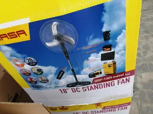 Solar AC/DC Qasa Stand Fan With Remote