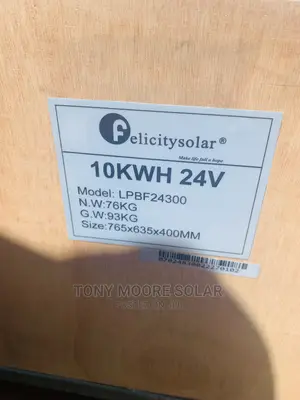 24v 10kwh Felicity Lithium Battery