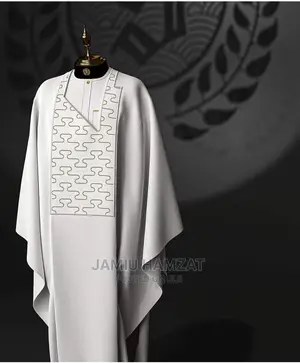 Agbada With Monogram Embroidery