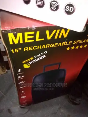 Melvin's 15inches Rechargeable Pa System