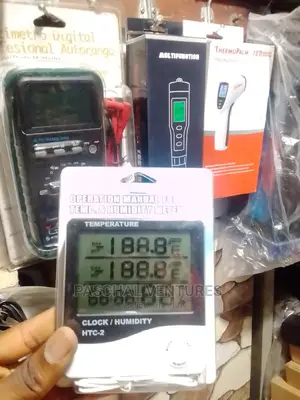 Clock Humidity Thermometer