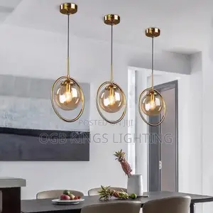 Single Glass LED Dropping Pendant Light Bedside Light