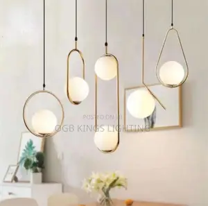 Single Glass LED Dropping Pendant Light Bedside Light
