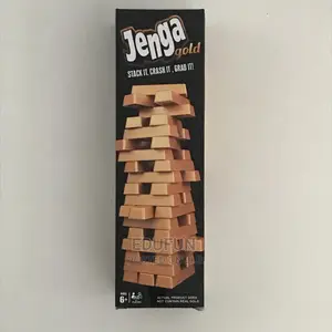 Jenga Game Gold 54pcs New(Plastic)