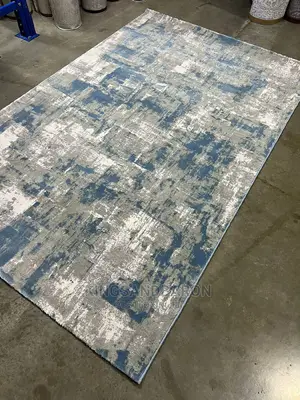 7*10fts Blue and Grey Turkey Center Rug