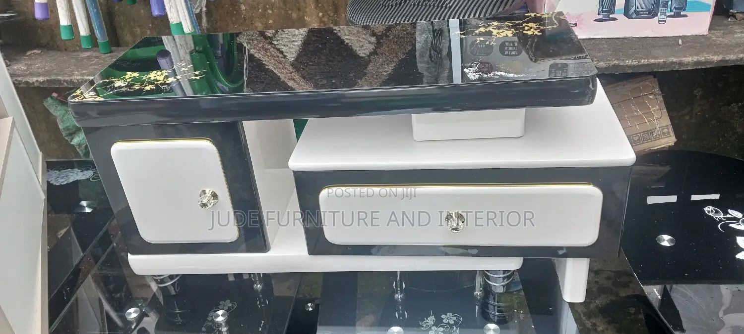 Adjustable White Tv Stand
