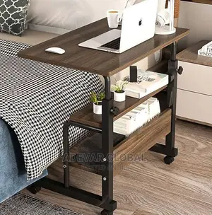 Solid Movable Potable Laptop Table/ Bed Side Table Shelf