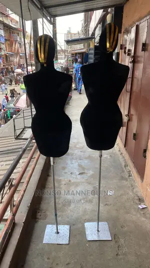 FULLY PINNABLE Black Body Female Dressform