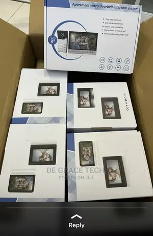 Wired Video Intercom System, 7 Inches Video Doorbell Door