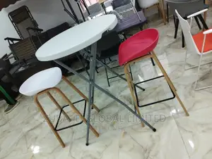 Cocktail Bar Table and High Stool Chair