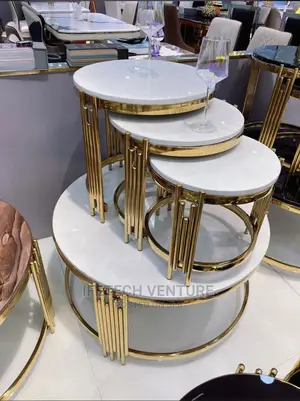 Center Table With Side Stools