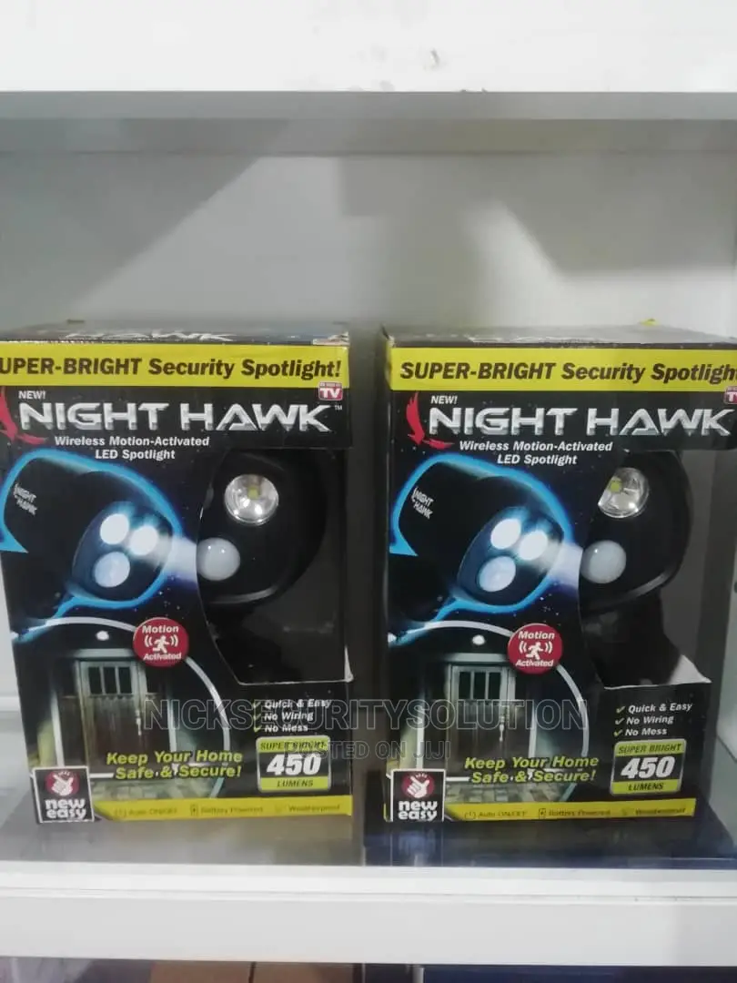 Portable Night Hawk Motion Sensor Security Led Light