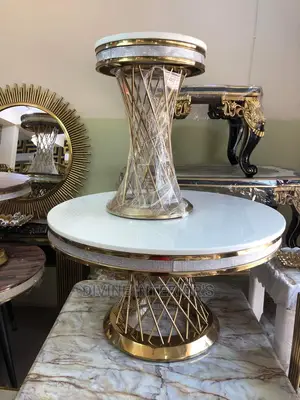 Luxurious Royal Center Table With Sized Stool