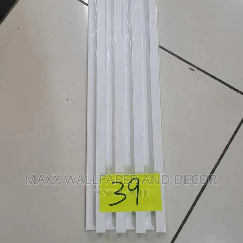White Sparkling Fluted Panel.