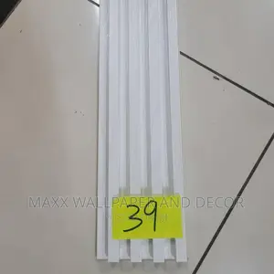 White Sparkling Fluted Panel.