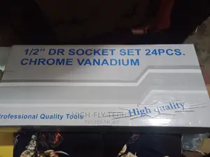 Quality 1⁄2" Dr Socket Set 24pcs Chrome Vanadium