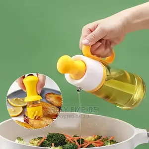 2in1oil Dispenser Bottle With Brush Design Convenient Liquid