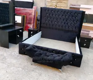 Quality 6by6 Set of Upholstery Padded Bed Frame.