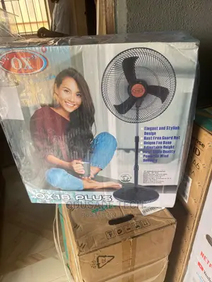 Ox-18 Inches Black Standing Fan