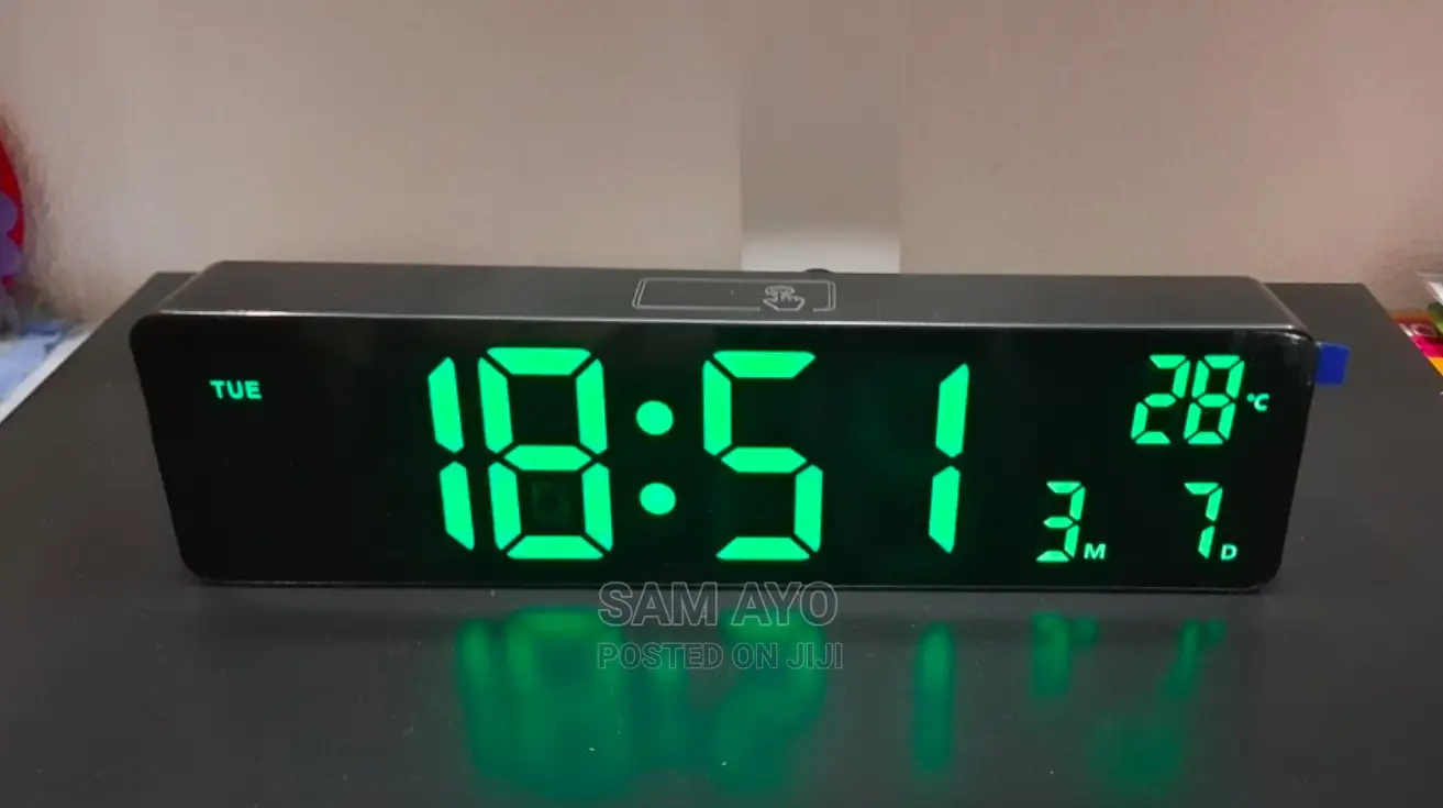 6625 Digital Rectangular Wall Clock
