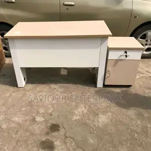 Nigeria Made Office Table With Mobile Drawer