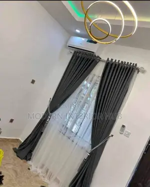 Ash Color Plain Curtains