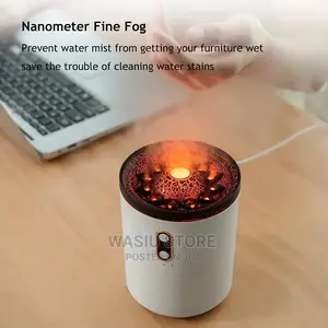 430ml Volcano Flame Humidifier With Free Oil