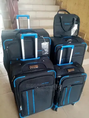 Set of 5 Star Express Traveling Luggage Boxes