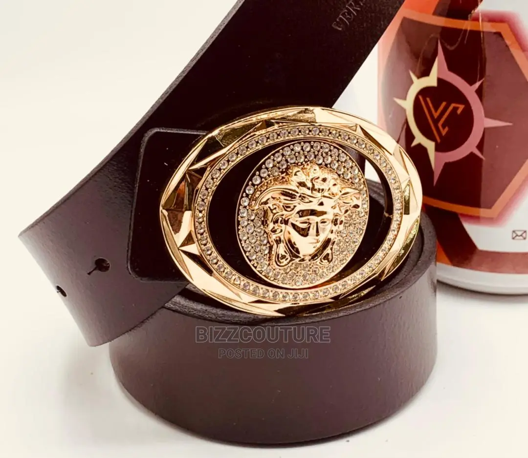 Original VERSACE Leather Belts Strap Available in Store