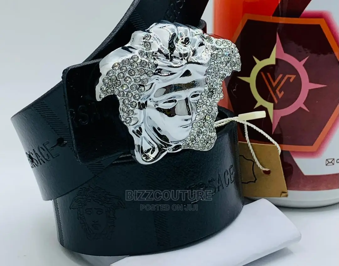 Original VERSACE Leather Belts Strap Available in Store