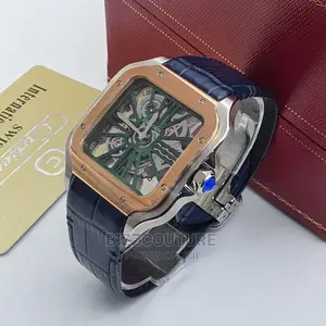 Original CARTIER Mechanical Leather Strap Available Instore