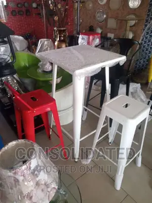 High Metal Bar Table