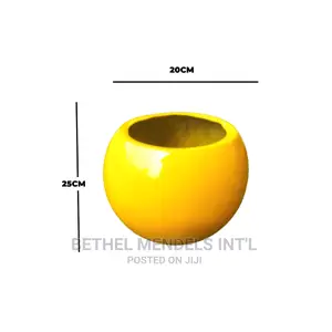 Bulk Sales of 25cm Round Ball Fiberglass Flower Pots