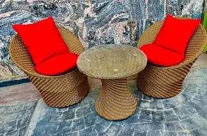 Ratan Chair and Table for Outdoor