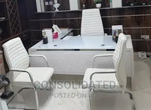 Quality Executive Glass Office Table Set