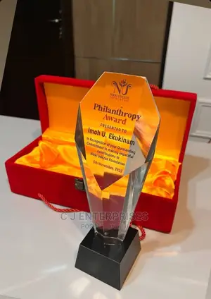 Glass Award Plaque F78