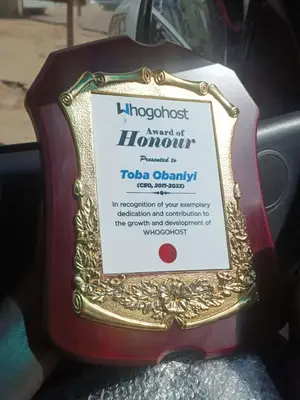 Wooden Award Plaque S44