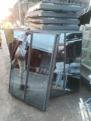 Frameless Aluminum Windows With Burglary and Net