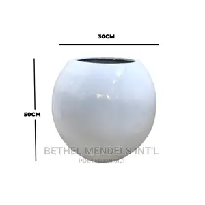 Round Ball Fiberglass Flower Pot | Wholesales of Flower Pots