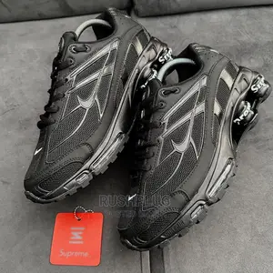 Supreme X Nike Shox Ride 2 “Black” Sneakers