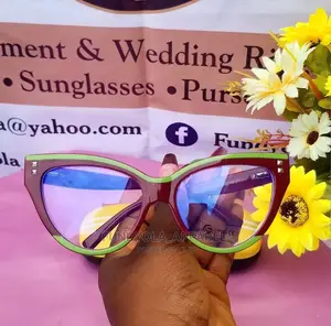 Female Whine and Green Extra Clear Eyeglasses