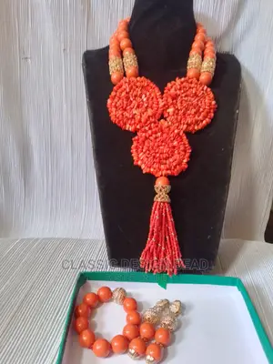 Beautiful Coral Beaded Necklace