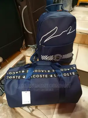 Lacoste Duffle Bag and Backpack
