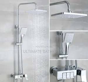 Piano Quality Chrome Bathroom Shower