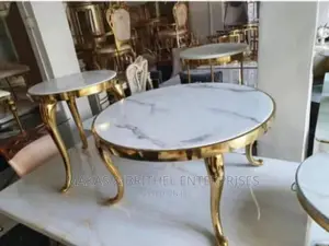Marble Center Table and Side Tables